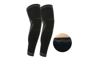 KS-2106#Customized Full Leg Sleeves Long Compression Leg Sleeve Knee Sleeves Protect Leg for Man Women
