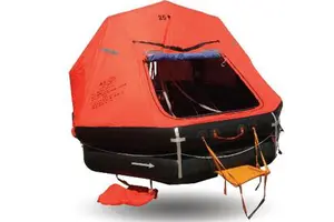 Automatically Self Righting Davit Launched Inflatable Life Raft KHZD-25 for 15-37 Persons with DNV EC CCS Certificate