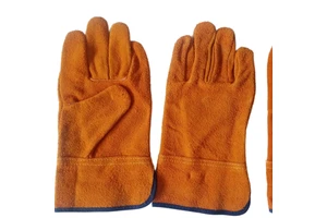 Jianlong Customizable Outdoor Camping Heat-Resistant Cow Split Leather Reinforced Thumb MIG/TIG Welding Gloves Wear-Resistant