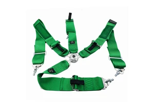 JDM Universal Fit 4-Point Seat Belt Kit 3-Inch Sports Auto Safety Camouflage Race Car with Polyester/Nylon Harness