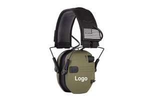Best-Selling Upgraded Tactical Over-Ear Earmuffs Leather Noise-Cancelling Headphones for Outdoor Sports