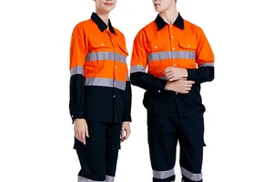 2022 High Quality Safety Clothes Construction Industrial Use Reflective Work Pants Safety Clothing Uniforms Workwear