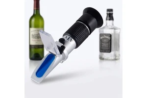 Wanbang 0-80% High Accuracy Alcohol Refractometer Handheld Alcohol Tester Water Quality Analyzer Metre for Wine Brandy Beer/wine