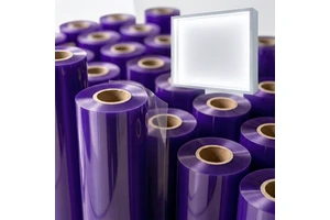 Translucent Purple PET Film Colored Polyester Sheet UV Resistant Decorative Backlight Display Roll 25-100um Custom Width