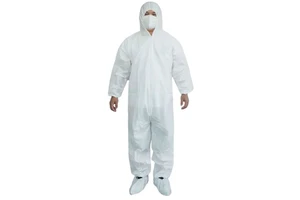 Microporous Laminated Film Breathable Single Use Overalls Disposable Coverall Safety Workwear