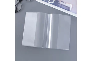 Transparent Clear A4/A5/A6 Plastic Soft PVC Book Sleeve Cover With Colorful Printing Sheet Plastic Cover For Books