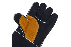 Wholesale Welding Gloves Cow Split Leather Protective Hand Welder Work Gloves for Fireplace Gloves BBQ