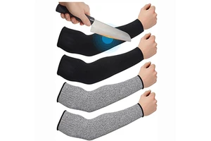 Cut Resistant Arm Sleeves Level 5 Anti-Cut Protective Arm Guards Wear Resistant Safety Sleeves