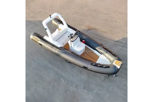 High Quality PVC Fiberglass Inflatable Rigid Hull Boats Inflatable Life Raft with Outboard Motor