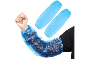 Arm Sleeves Covers Pack of 100 Polyethylene Blue Disposable Sleeve Cover