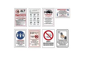 Safety Products for Accident and Fire Prevention Risk and Prevention Signs
