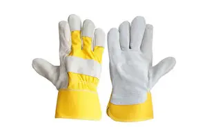 Wholesale Leather Labor protection Welder Gloves Industrial Welding Gloves