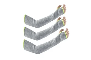 Cut Resistant High Performance Polyethylene & Aramid Safety Sleeves Thumb Hole EN388 Certified for Gardening Welding Kitchen Use