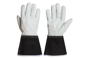 Hot Selling High Quality Leather Industrial Welding Working Gloves with Anti-Slip Waterproof & Fireproof Features