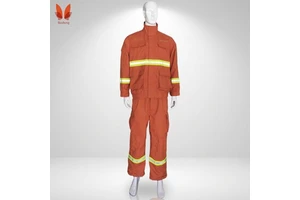 Forest Fireproof Safety Clothing 200C-300C Heat Resistance Dyed Aramid Fireproof with Original Solution Level D Protection
