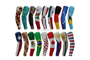 Sublimated Customized Design Wholesale Football Arm Sleeve Youth Protective Arm Sleeves Compression Sports Arm Sleeve