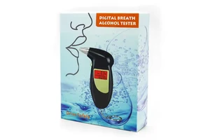 Portable Alcohol Tester Overnight Alcohol Tester Breathalyzer with 5 Mouthpieces