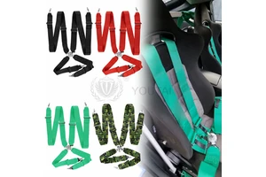 High Quality Nylon 4-Point Racing Car Safety Seat Belt Inside Decoration with Metal Component