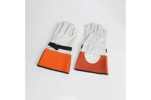 High Quality Welder Long Cowhide Heavy Duty Cow Split Anti-Heat Resistant Working Gloves Leather Welding Gloves