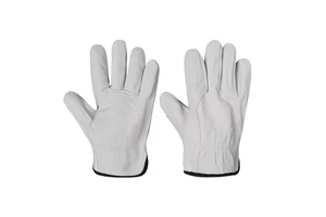 Genuine Sheepskin Leather Welding Gloves ZS Brand Anti-Heat Customizable Safety Outdoor