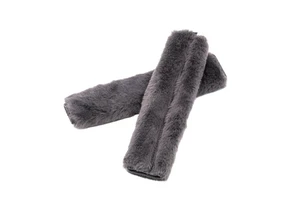 Authentic Sheepskin Car Seat Belt Pad, 2 Pack Soft Seat Belt Cover for Shoulder Pad Neck Cushion Protector Car Accessories
