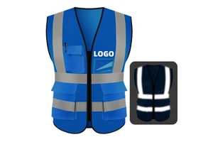 Class 2 Safety Hazmat Suit High Visibility Safety Vest Hi Viz Safety Reflective Vest Work Clothing Uniform with Customized Logo