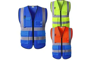 Hi-Viz Security Uniform Reflective Vest Manufactured Reflective Safety T-shirt Security Guard Dress