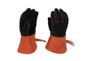 High Quality Cowhide Leather MIG/TIG Welding Gloves Safety Cuff Thickness Anti-Vibration Industrial Safety Heat Gloves