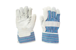 Leather Welding Gloves with Breathable and Hand Grip Features Heat Resistant Lined for Welders