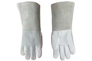 Argon Arc Leather Welder Grain Goat Skin TIG Safety Glove MIG Leather Welding Work Gloves