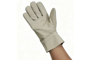Short Cowhide Leather Welding Gloves HeatResistant Safety Work GlovesAbrasion Resistant Short Cowhide LeatherWelding Gloves