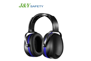 J&Y FM-2 High Noise Reduction NRR 26dB ABS Material Headband Type Safety Earmuff SNR33 With CE EN352-1 AUS Class 5
