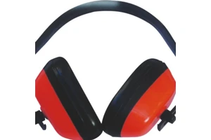 Red Foldable Reusable ABS Ear Muff for Hearing Protection