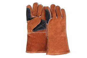 Leather Industrial Winter Outdoor Plain Anti-slip Elbow Labor Protection Welding Gloves