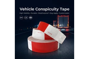 Outdoor Waterproof Self-adhesive High Brightness Safety DOT-C2 Reflective Tape for Truck Trailers Vehicle Conspicuity Tape
