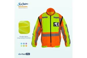 J&L 2025 OEM Safety Clothes and Reflect Vest Long Sleeve Equipment Protective Vest Jacket Reflective Rain Coat Safety Clothing