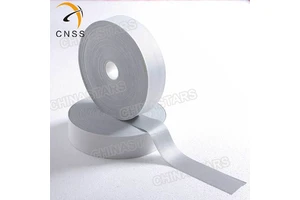Direct factory grey daytime color high light TC cloth single side elastic reflective fabric tape