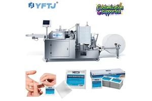 Factory Price Alcohol Cotton Swab Machine Touch Screen Control Disposable Sterile Alcohol Prep Pad Machine For Cosmetic Medical