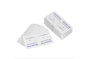 Custom Logo Size 60*30mm Antiseptic Sterile Medical Injection Prep Non Woven 70 % Isopropyl Alcohol Pad