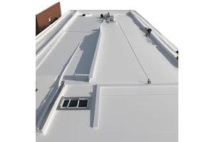 1.2mm 1.5mm 2.0mm White Reflective TPO Membrane Hot air Weldable Seamless Joint Factory & Industrial Building Roof