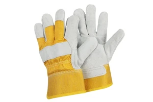 High Quality Utility Welding Safety Working Gloves Heavy Duty Durable Industrial Cowhide Men Construction Leather Work Gloves