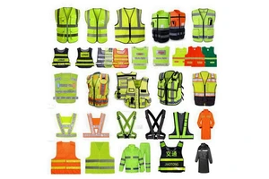 Yellow Construction Safety Yellow Rain Jacket Surveyor Safety Vest Fluorescent Yellow Shirt Reflective Clothing