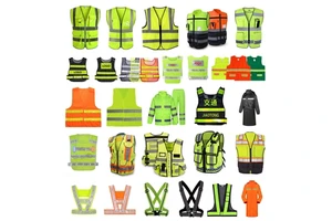 Safety Vest Custom logo Zipper Vest Reflective Workwear Glow in Dark Clothes Safety Garments Reflective Motorcycle Vest