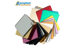 1mm Thin Mirror Acrylic Sheet For Creative Laser Cutting