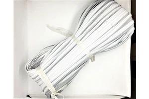 Silver High Visibility 100% Polyester Fabric Reflective Piping Binding with Cord