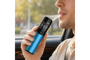 Portable Non-contact Breath Alcohol Tester Semiconductor Sensor LED Display Built-in Li-ion Battery 0-400mg/100mL Range Model S3