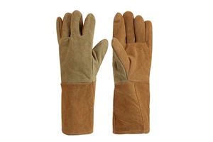 Leather Welding Gloves Heat Resistant Abrasion Resistant BC Grade Cowhide Safety Gloves for Construction Work