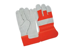 High Quality Cowhide Split Leather Welding Safety Gloves Industrial Construction Abrasion Resistant Anti-Heat One Size Fits All