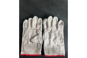 Heavy Duty Cotton Canvas Work Gloves With Double Palm Patch For Welding Construction And Mechanical Protection