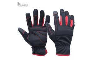 Professional Welding and Working Safety Gloves, Anti-Heat, Anti-Slip, Reinforced Double Palm, Padded Gloves,